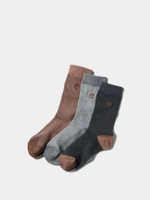 Шкарпетки та гольфи Timberland Three Pair Pack Piqué Crew модель TB0A1EQK500 Фото