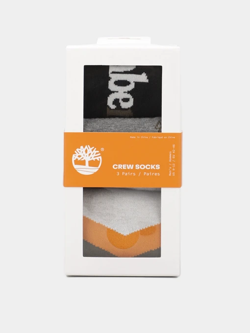 Носки и гольфы Timberland Gift Set Of 3 Pair Pack Crew модель TB0A1F2EA58 Фото