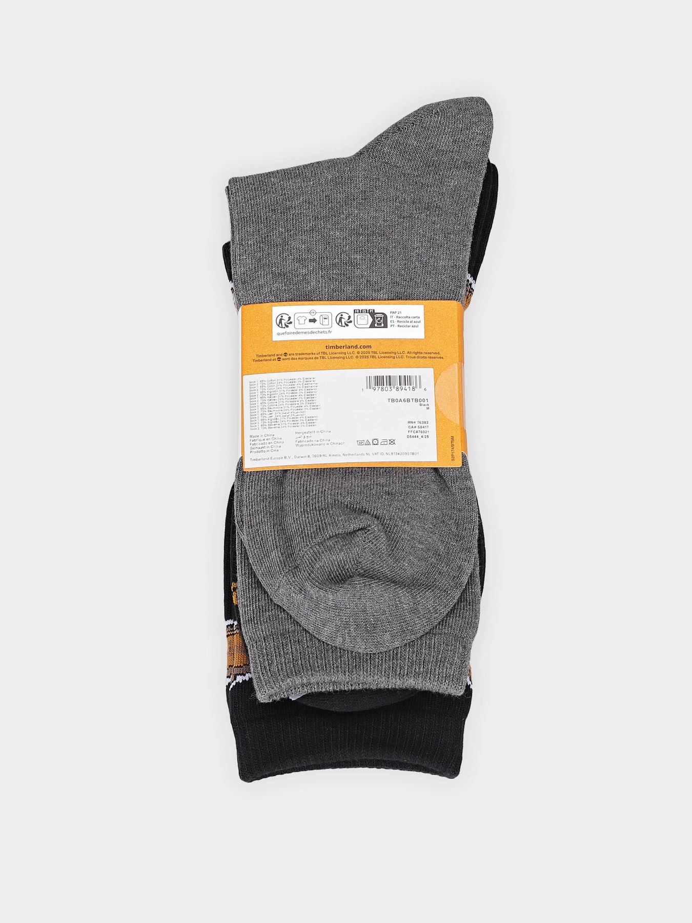 Шкарпетки та гольфи Timberland All-Over Boot Print Crew модель TB0A6BTB001 Шкарпетки та гольфи Timberland All-Over Boot Print Crew модель TB0A6BTB001 Фото