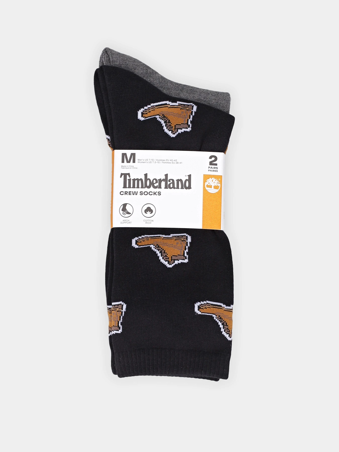Шкарпетки та гольфи Timberland All-Over Boot Print Crew модель TB0A6BTB001 Шкарпетки та гольфи Timberland All-Over Boot Print Crew модель TB0A6BTB001 Фото