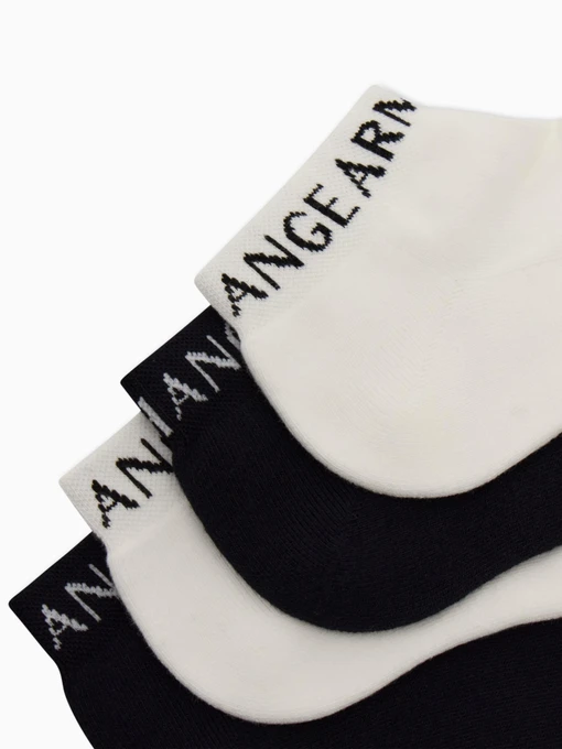 Armani Exchange Набір шкарпеток колір білий/чорний фото 2