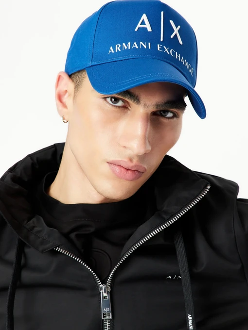 Armani Exchange Кепка колір синій фото 3