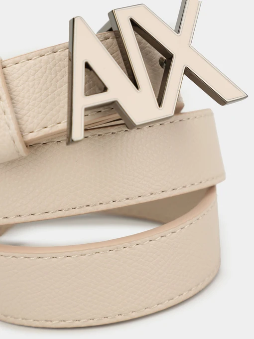 Armani Exchange Ремінь колір бежевий фото 2