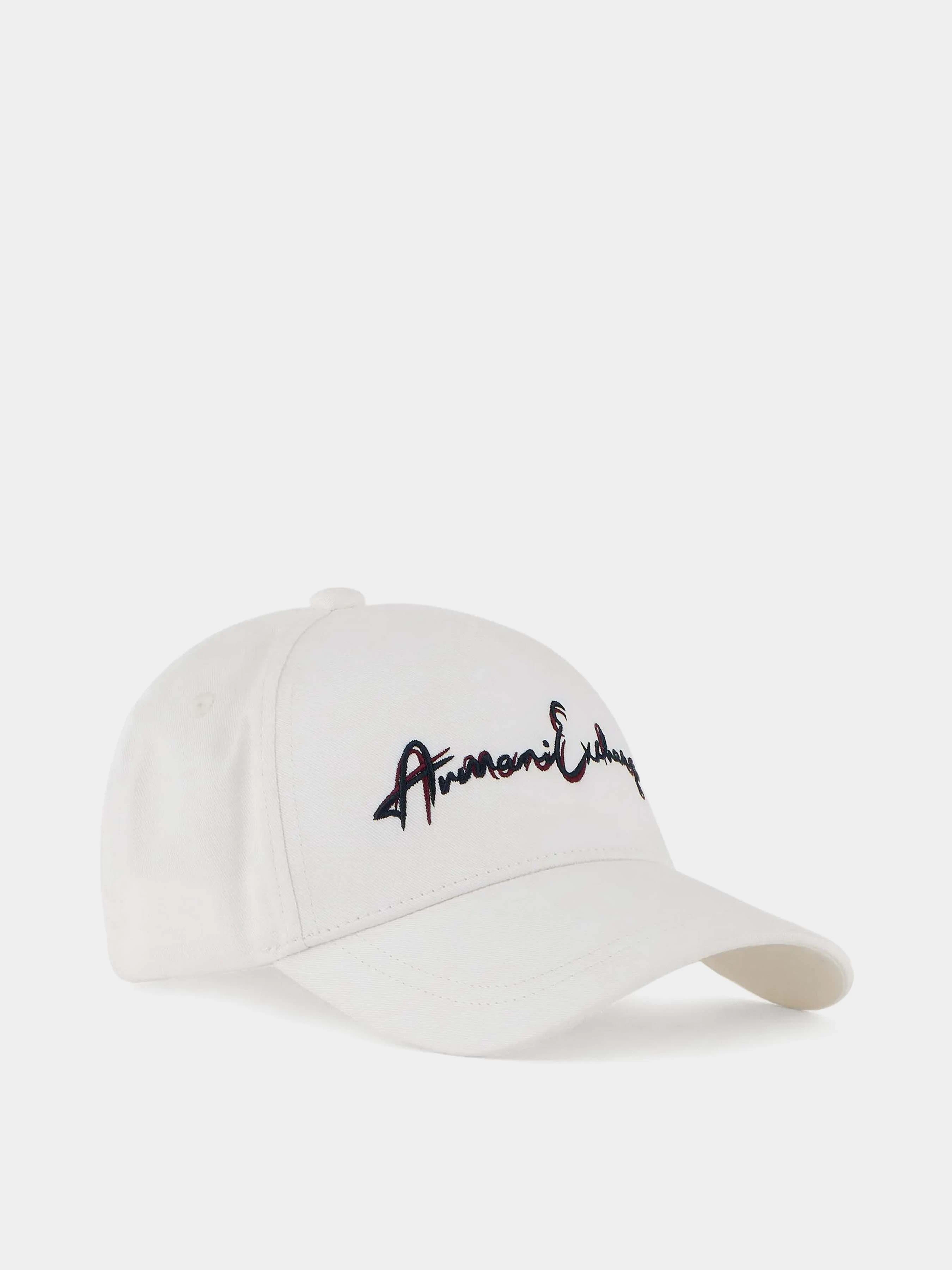 Armani Exchange Кепка колір білий