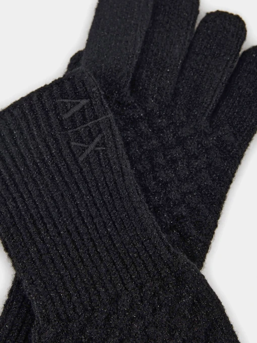 Armani Exchange Рукавички колір чорний фото 2
