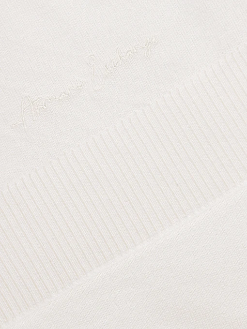 Armani Exchange Шарф колір молочний фото 2