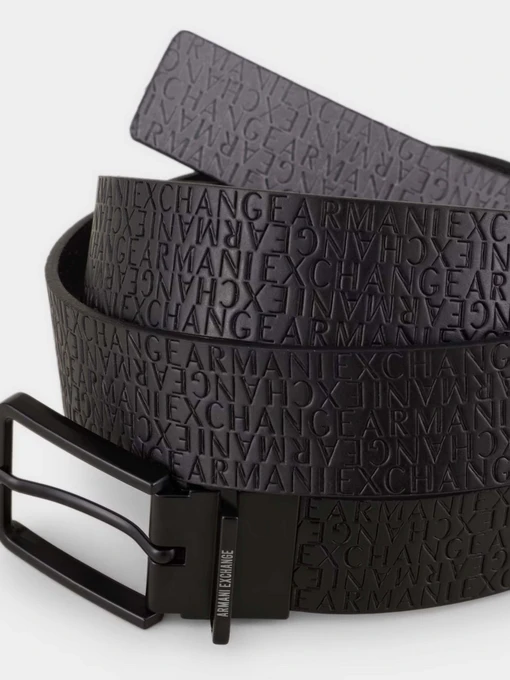 Armani Exchange Ремінь колір чорний фото 3
