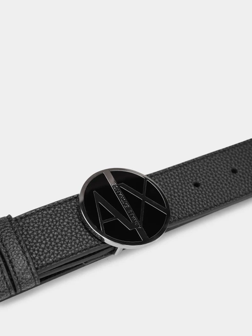 Armani Exchange Ремінь колір чорний фото 3