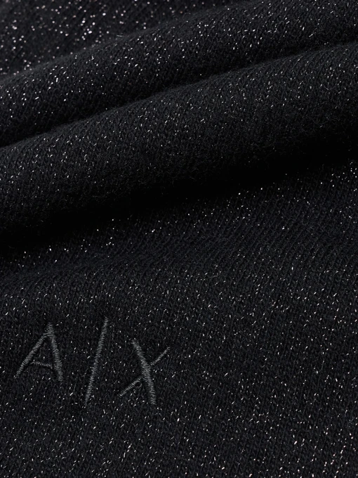 Armani Exchange Шарф колір чорний фото 2