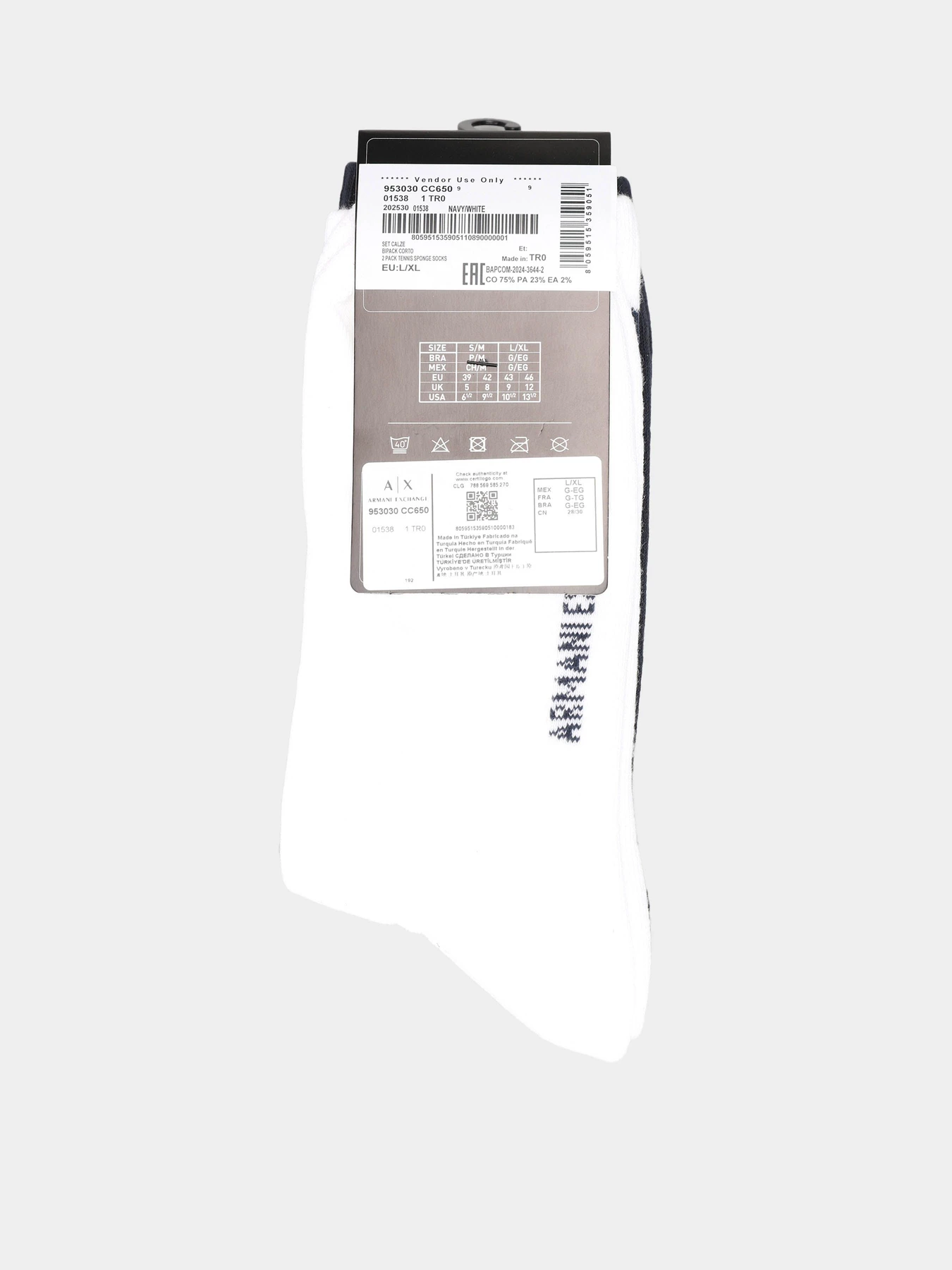 Носки и гольфы Armani Exchange модель 953030-CC650-01538 Фото