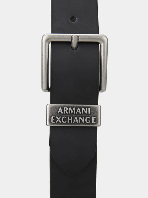 Armani Exchange Ремінь колір темно-коричневий фото 3