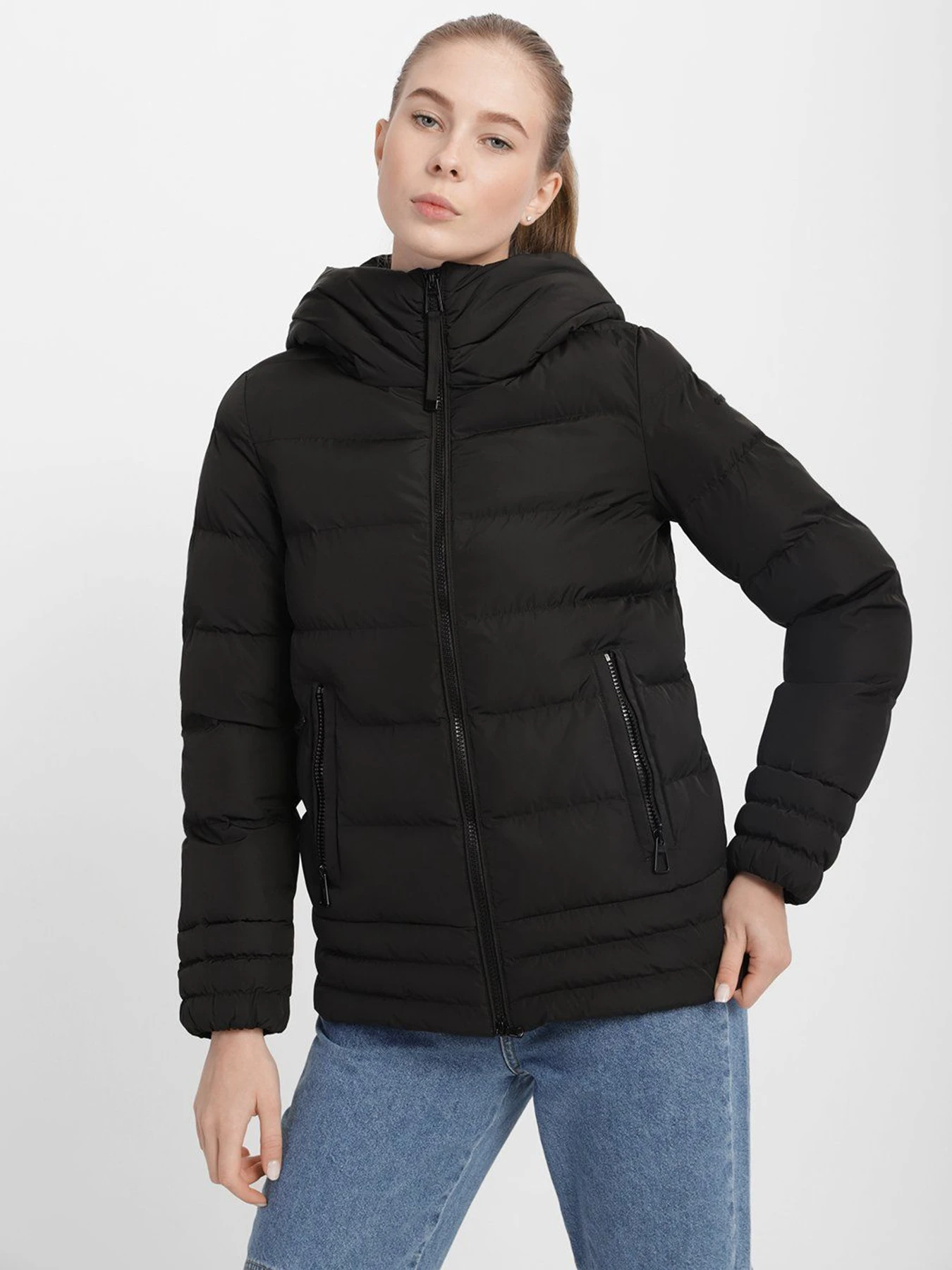 Куртки и дубленки Geox Asheely модель W1428L-T2506-F9000 Куртки и дубленки Geox Asheely модель W1428L-T2506-F9000 Фото