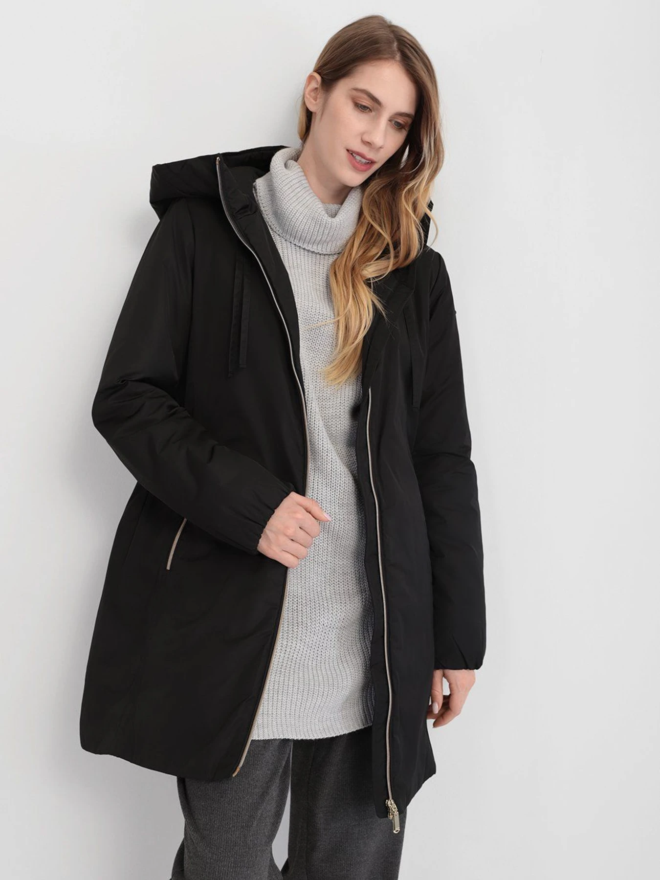 Пальто и плащи Geox Myria модель W0420D-T2600-F9000 Пальто и плащи Geox Myria модель W0420D-T2600-F9000 Фото