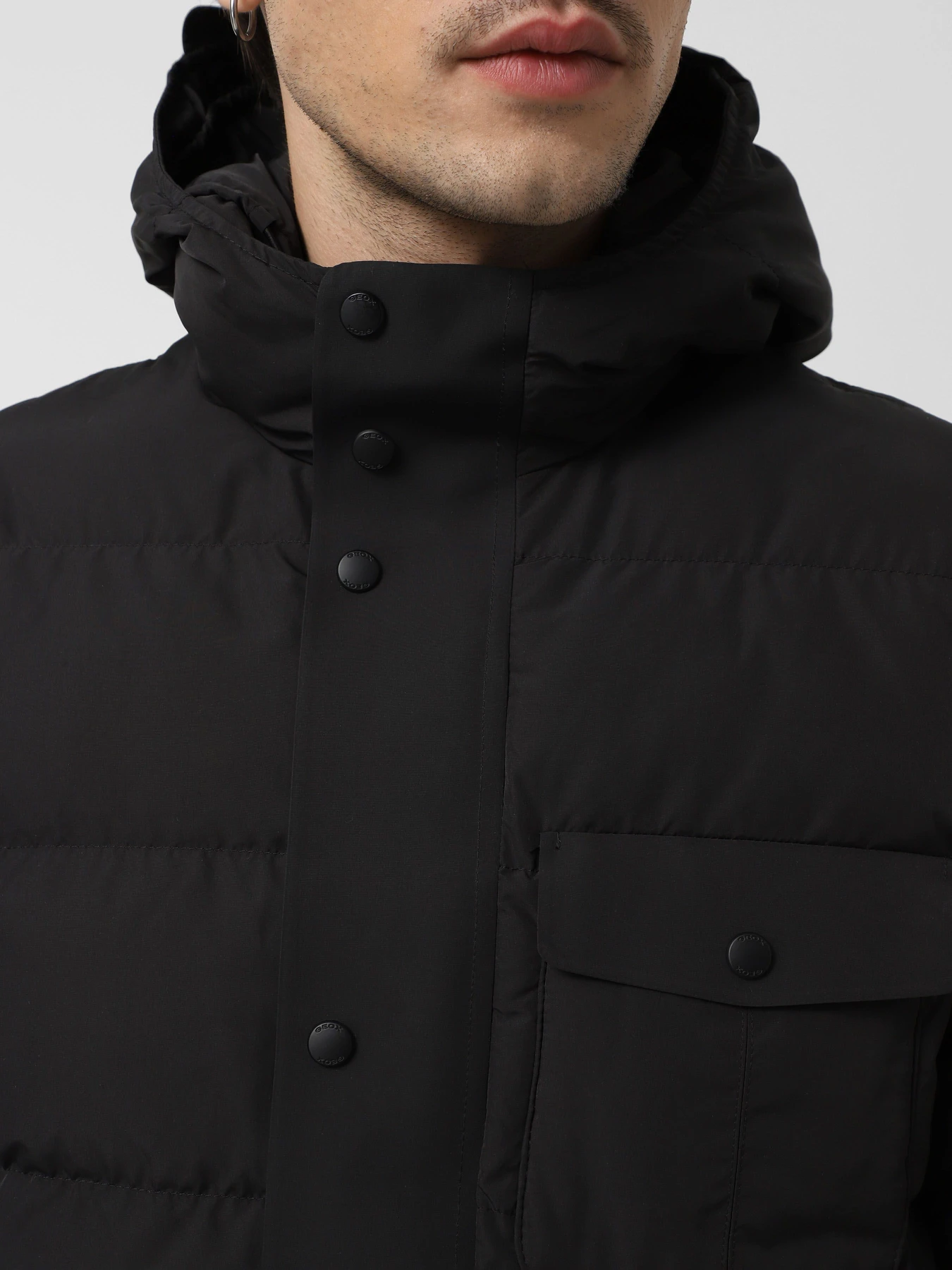 Куртки и дубленки Geox Pieve Hood Jkt модель M4628M-T3129-F9000 Фото