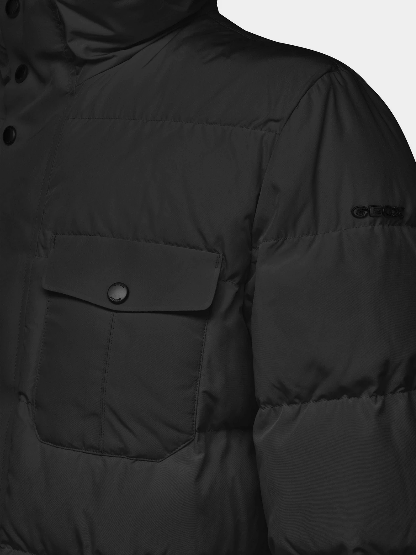 Куртки и дубленки Geox Pieve Hood Jkt модель M4628M-T3129-F9000 Фото