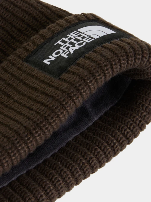 The North Face SALTY LINED BEANIE Шапка колір коричневий фото 2