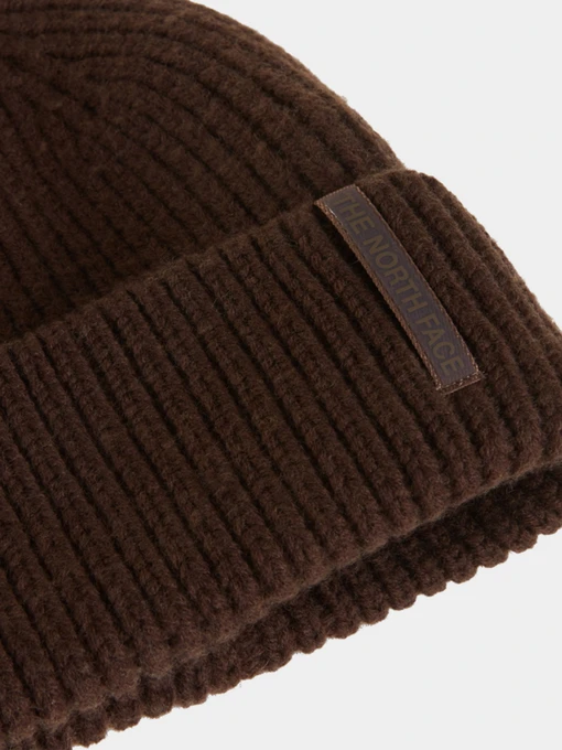 The North Face WOOL BLEND BEANIE Шапка колір коричневий фото 2