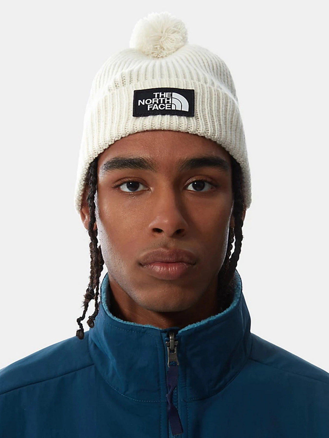 Шапки та кепки The North Face Logo Box Pom Beanie модель NF0A3FN311P1 Фото