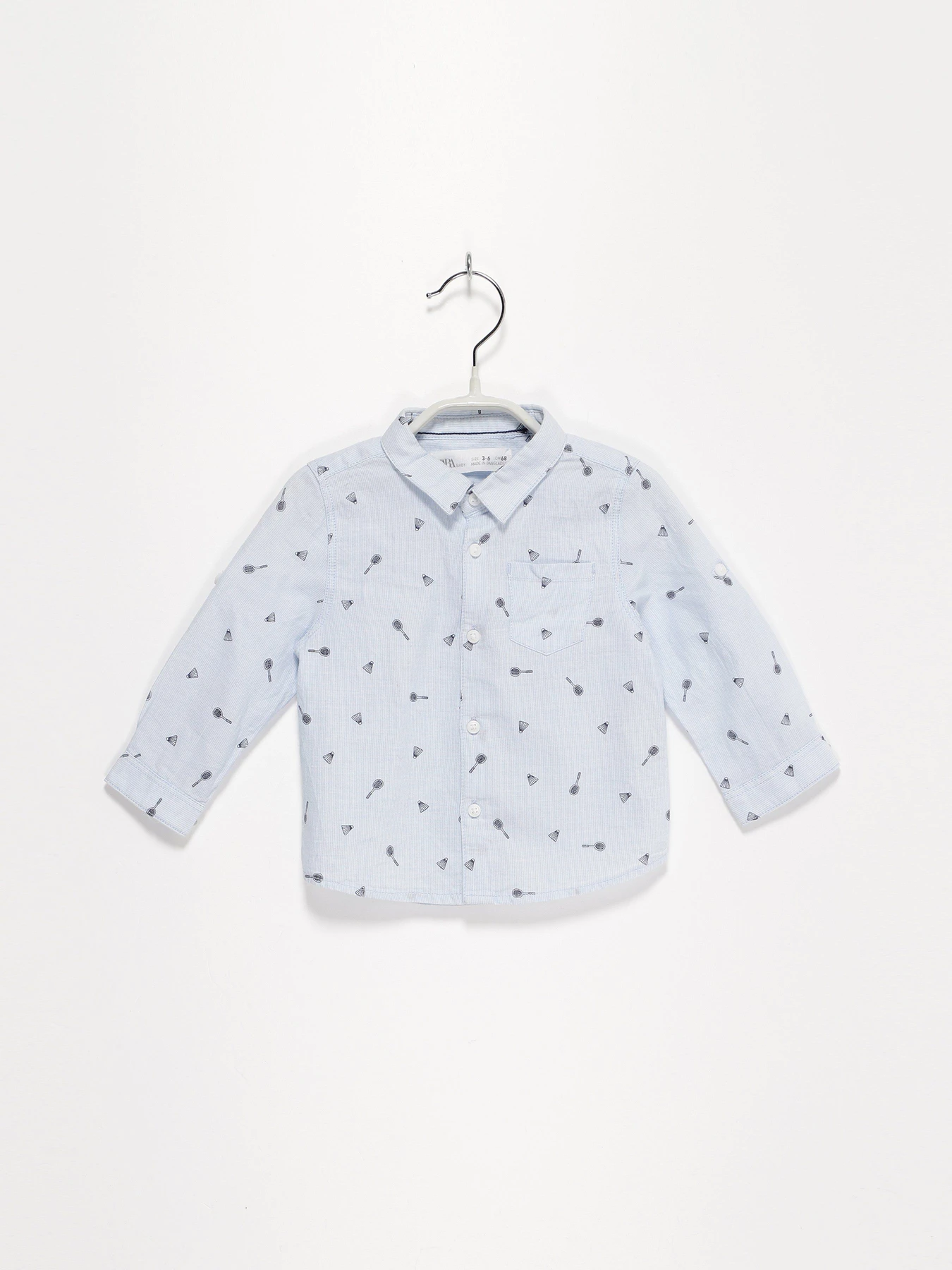 Рубашки ZARA модель 8574/501/427_синій комб. Фото