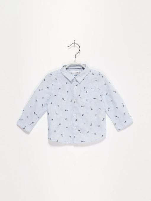 Рубашки ZARA модель 8574/501/427_синій комб. Фото