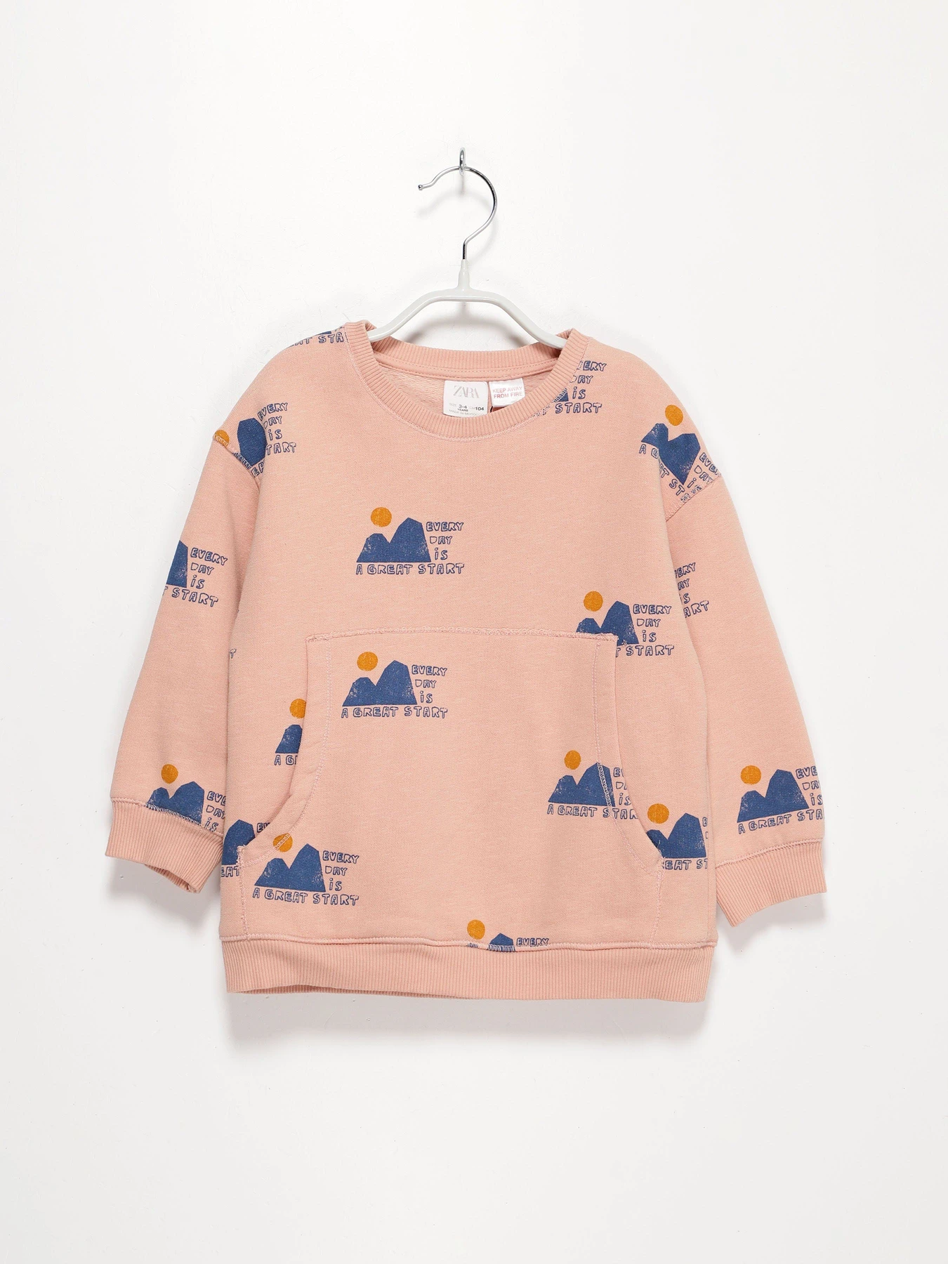 Худи и свитшоты ZARA модель 6224/560/9260_рожевий комб. Худи и свитшоты ZARA модель 6224/560/9260_рожевий комб. Фото