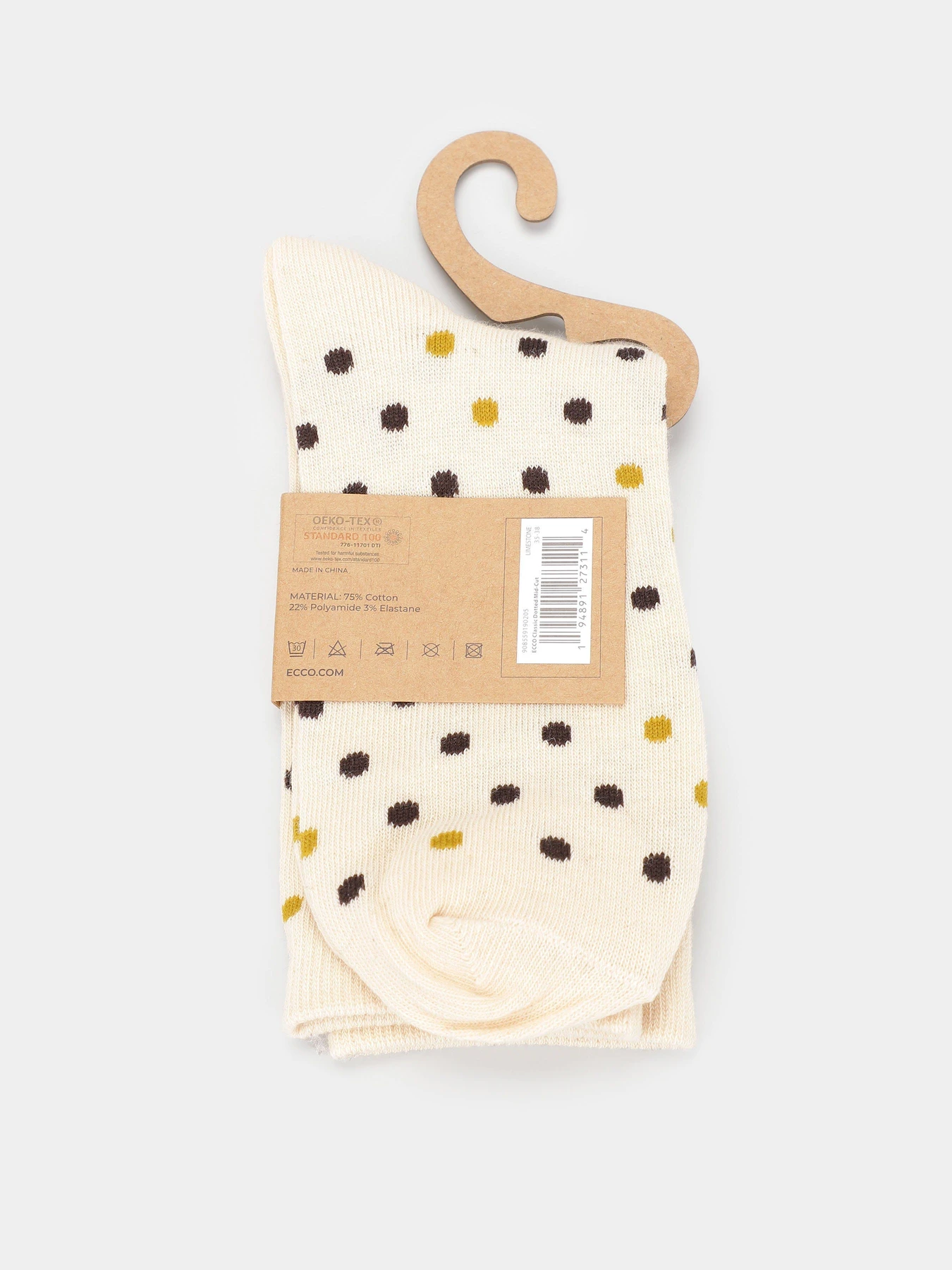 Шкарпетки та гольфи ECCO Classic Dotted Mid-cut модель 908559190205 Шкарпетки та гольфи ECCO Classic Dotted Mid-cut модель 908559190205 Фото