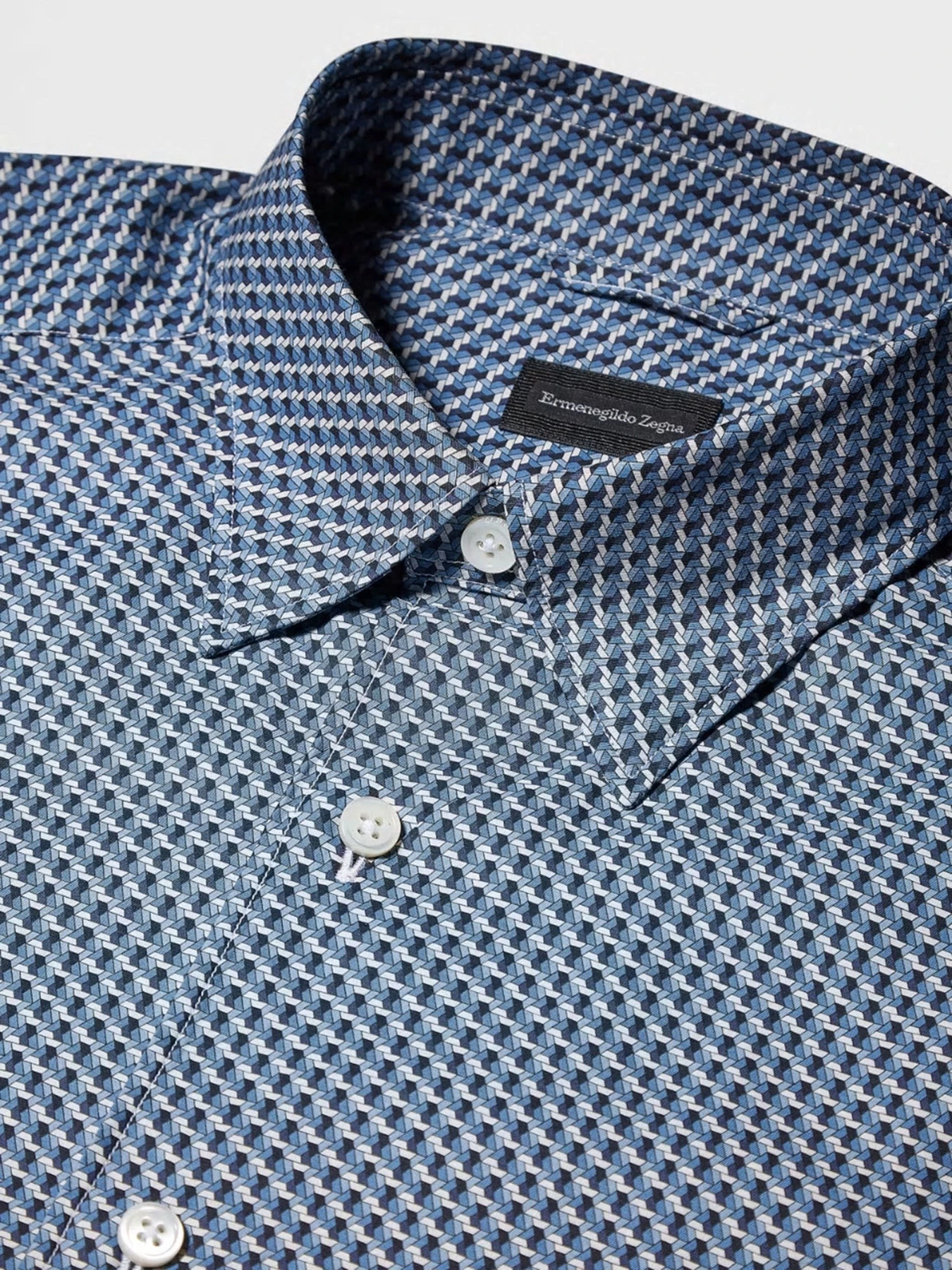 Рубашки Zegna модель SH313823_Синій Рубашки Zegna модель SH313823_Синій Фото