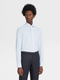 Рубашки Zegna модель SH314559_Блакитний Фото