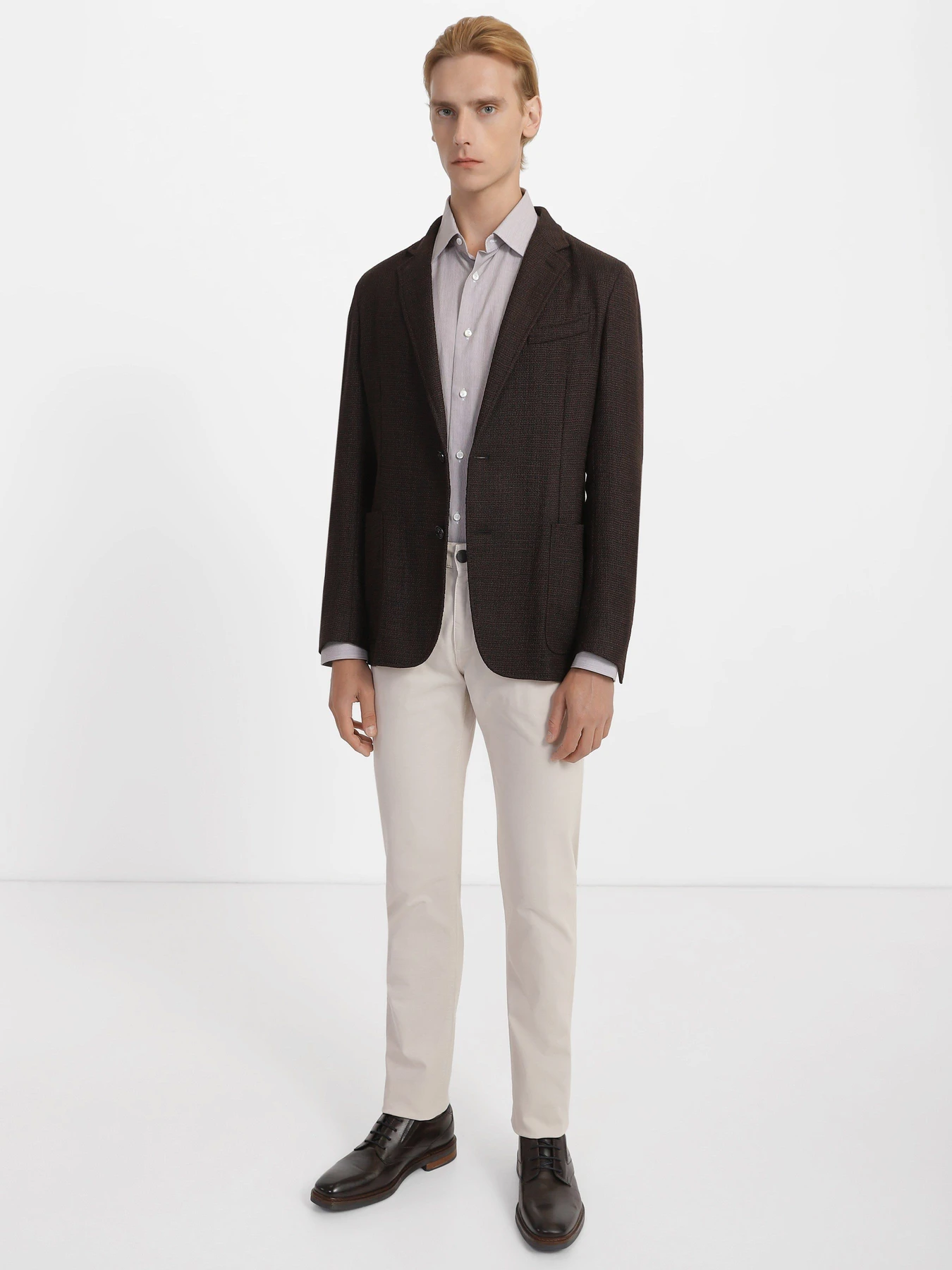Пиджаки Zegna модель JC308532_Коричневий Пиджаки Zegna модель JC308532_Коричневий Фото