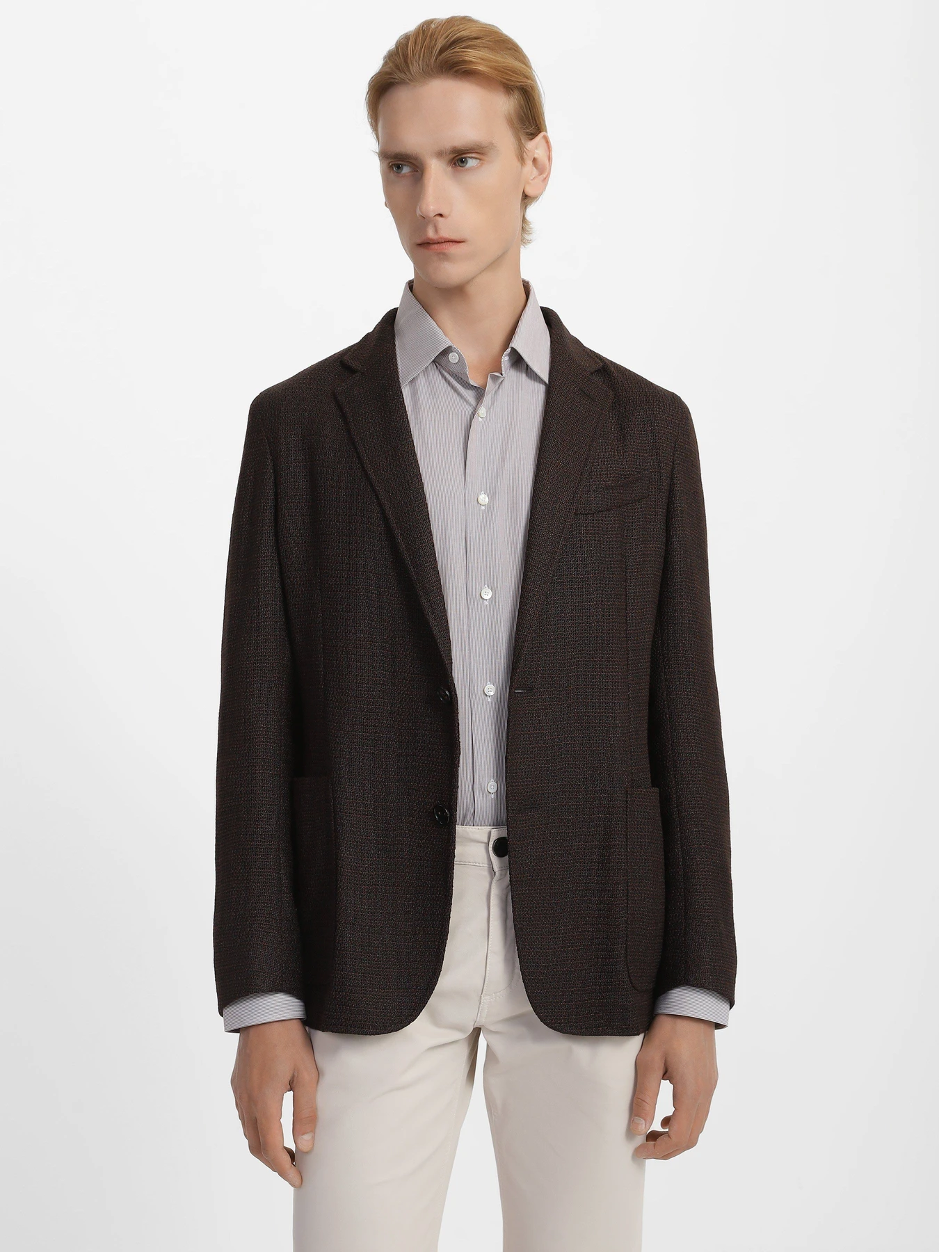 Пиджаки Zegna модель JC308532_Коричневий Пиджаки Zegna модель JC308532_Коричневий Фото