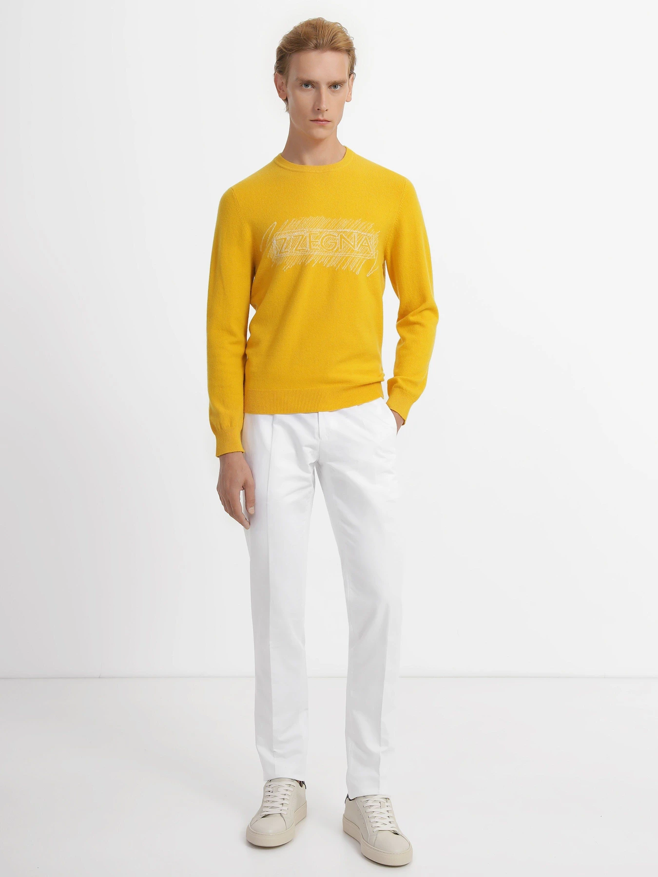 Свитры и кардиганы Zegna модель KN309413_Жовтий Свитры и кардиганы Zegna модель KN309413_Жовтий Фото