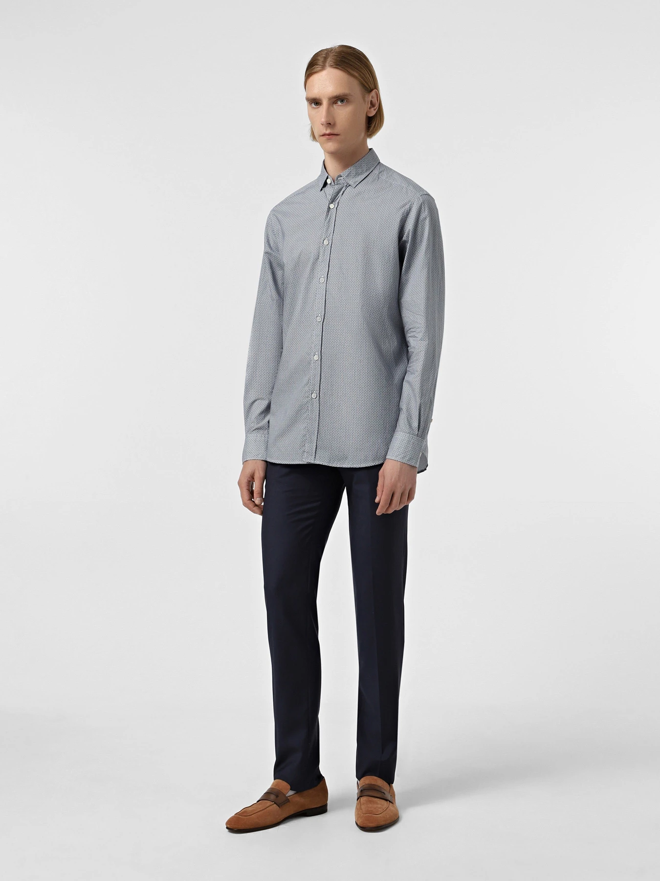 Рубашки Zegna модель KN8501_Блакитний Рубашки Zegna модель KN8501_Блакитний Фото