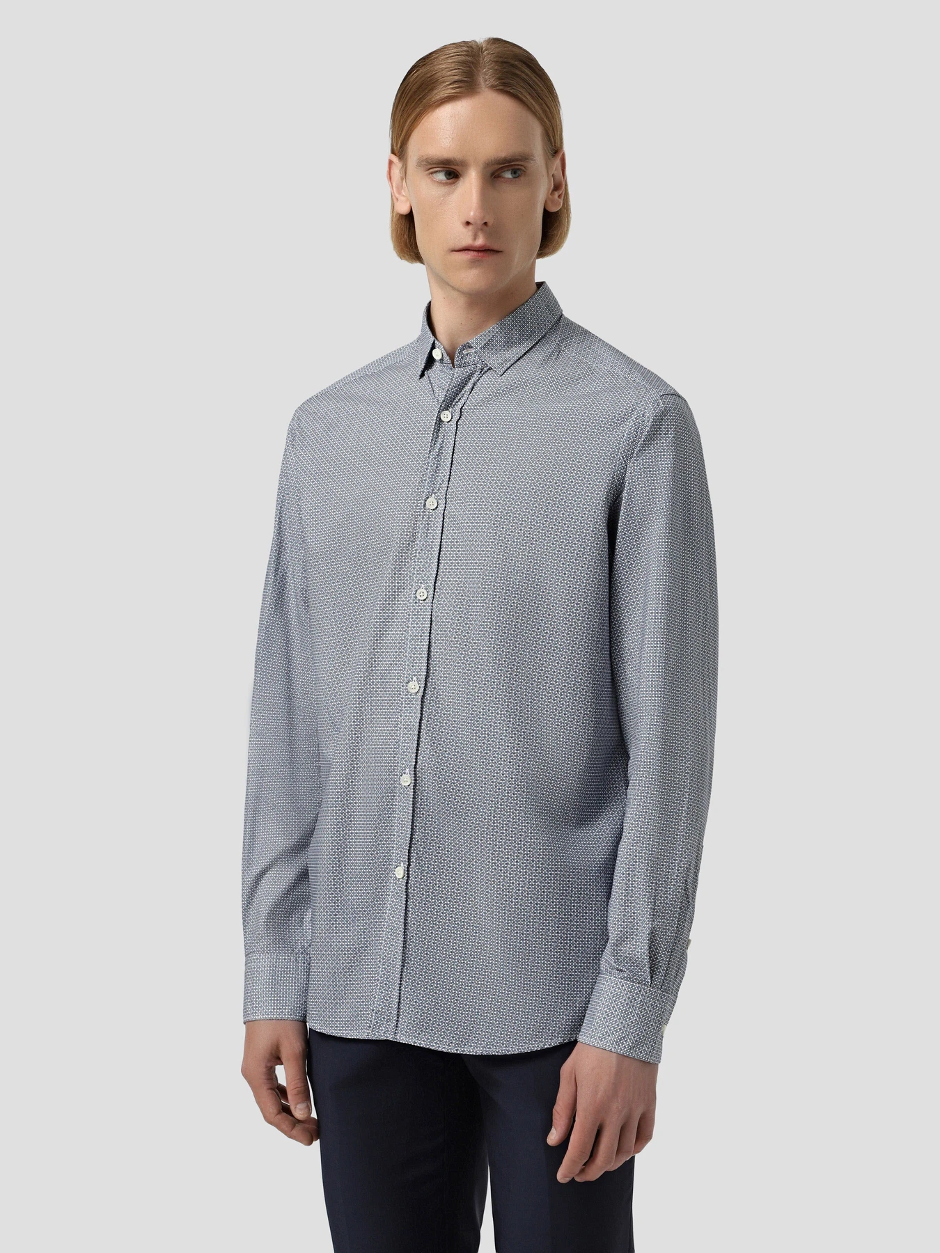 Рубашки Zegna модель KN8501_Блакитний Рубашки Zegna модель KN8501_Блакитний Фото
