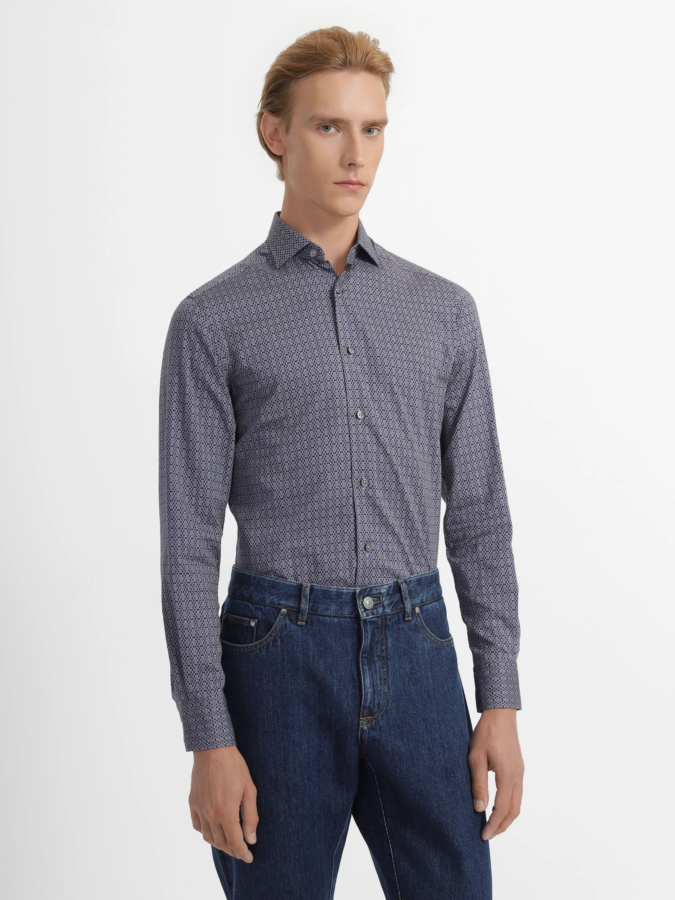 Сорочки Zegna модель SH10753_Фіолетовий Сорочки Zegna модель SH10753_Фіолетовий Фото