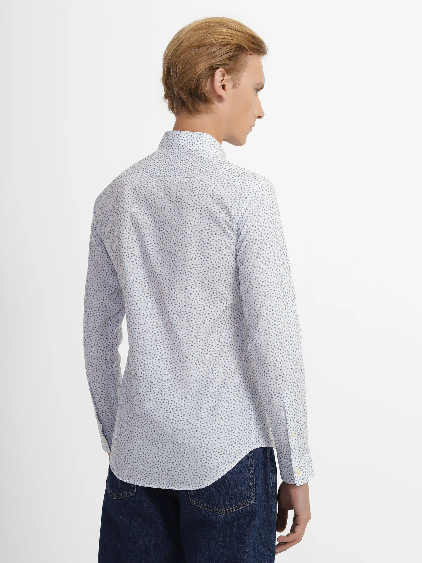 Рубашки Zegna модель SH124_Синій Рубашки Zegna модель SH124_Синій Фото