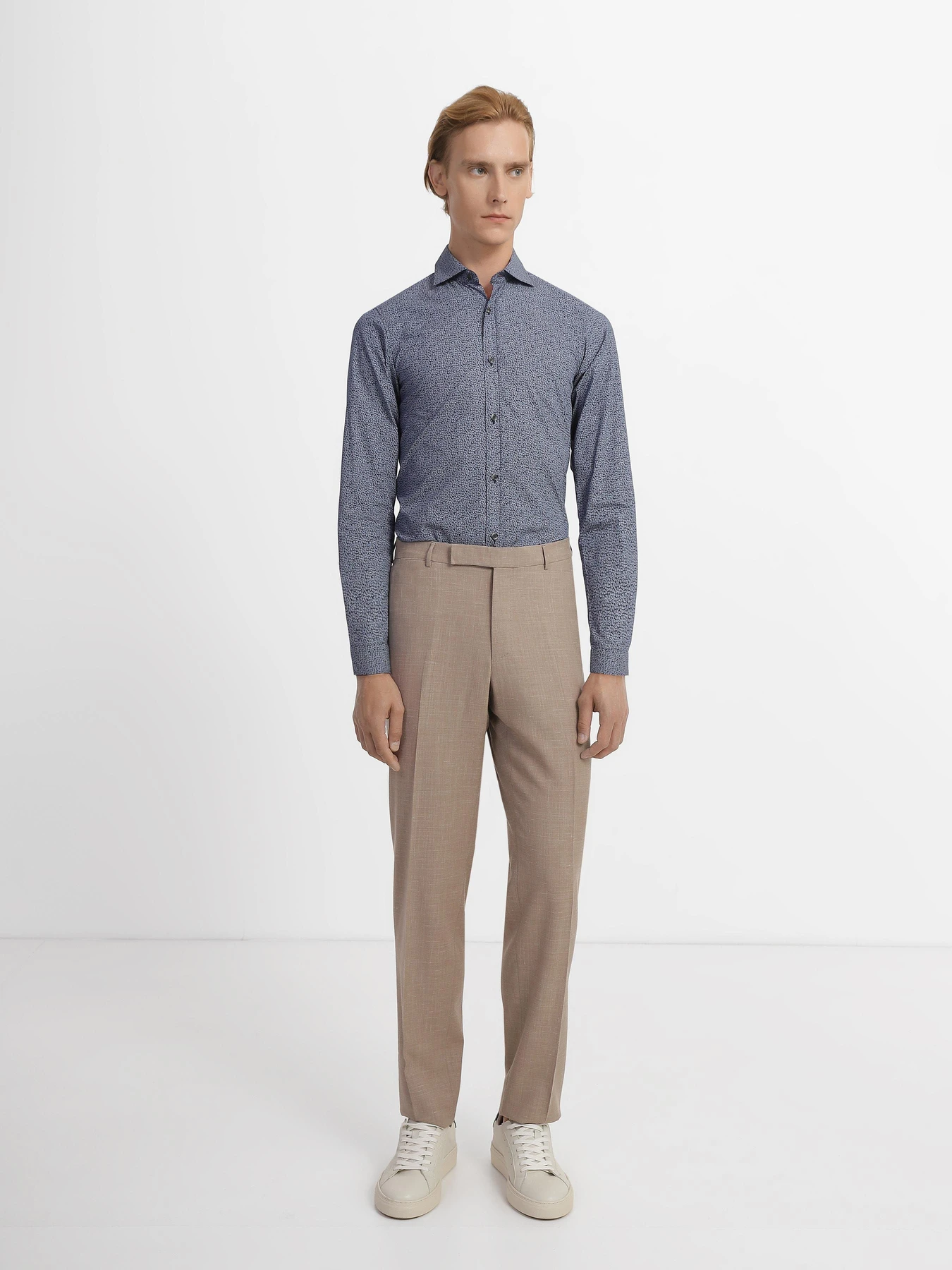 Рубашки Zegna модель SH169_Синій Рубашки Zegna модель SH169_Синій Фото