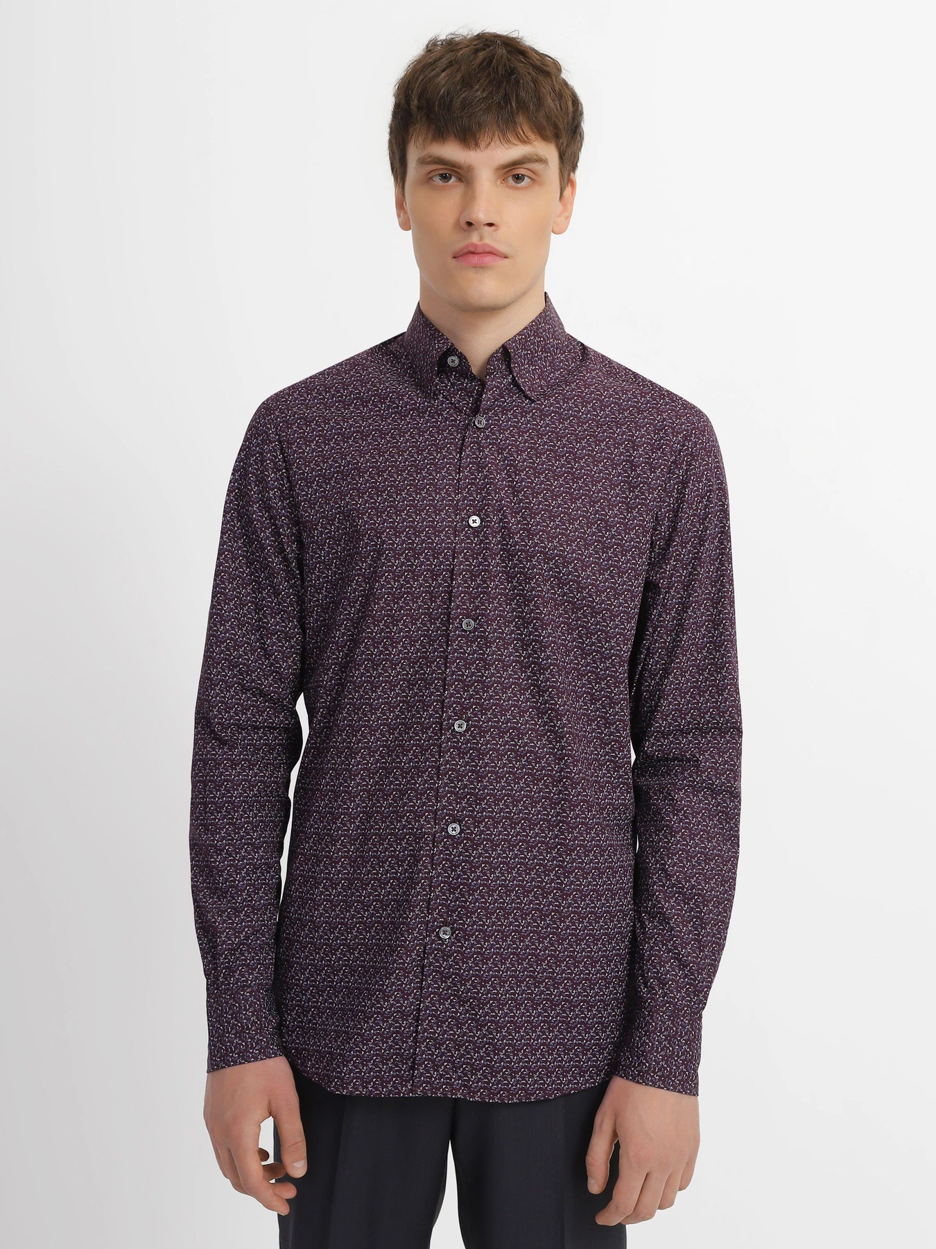 Рубашки Zegna модель SH305728_Синій Рубашки Zegna модель SH305728_Синій Фото