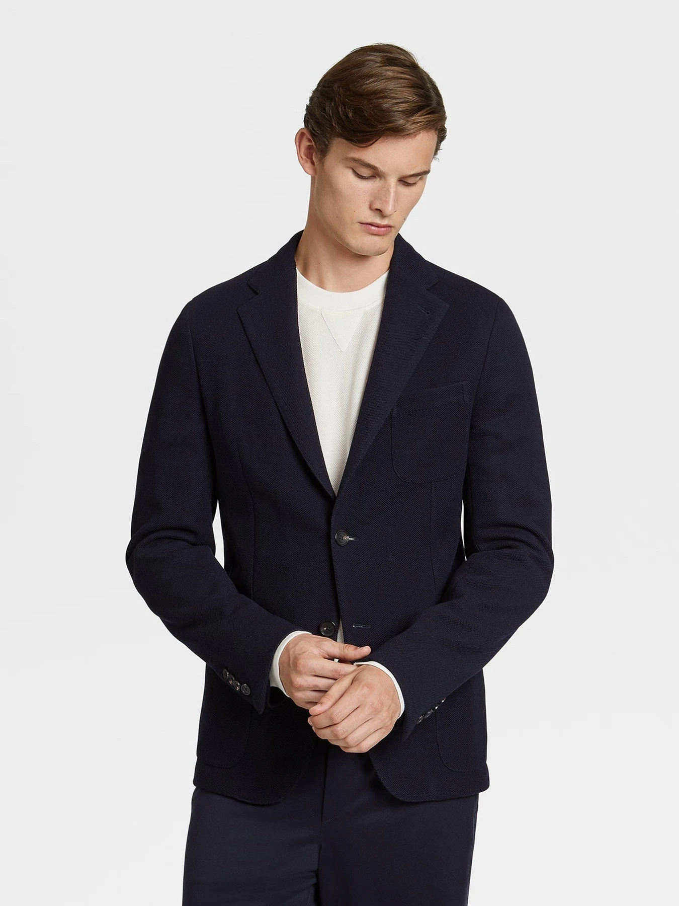 Пиджаки Zegna модель JC312194_Синій Пиджаки Zegna модель JC312194_Синій Фото