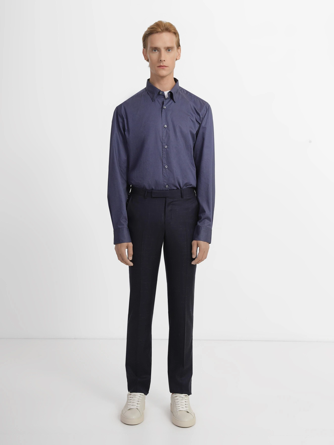 Рубашки Zegna модель SH308203_Синій Рубашки Zegna модель SH308203_Синій Фото