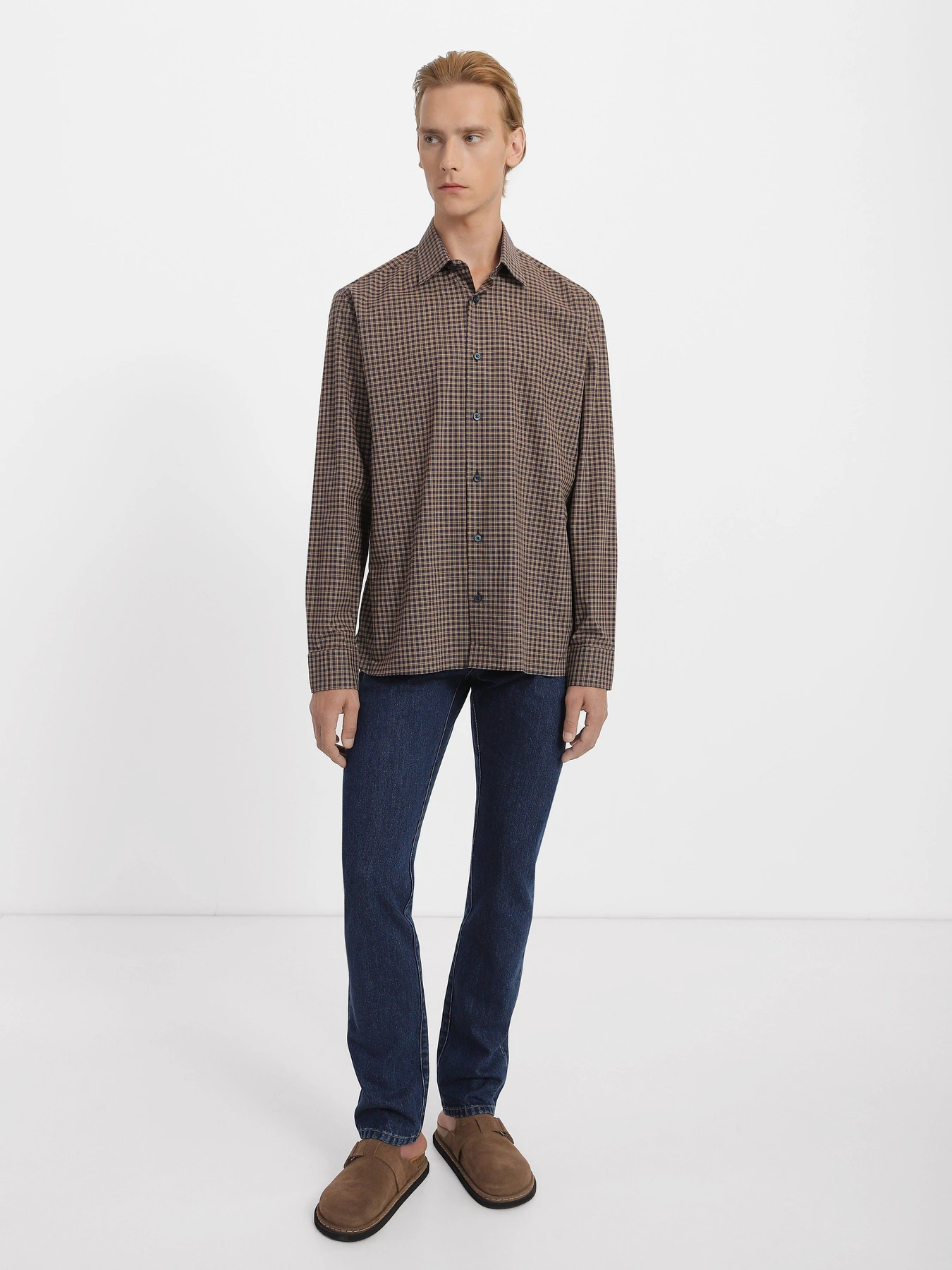 Рубашки Zegna модель SH309423_Синій/Білий Рубашки Zegna модель SH309423_Синій/Білий Фото