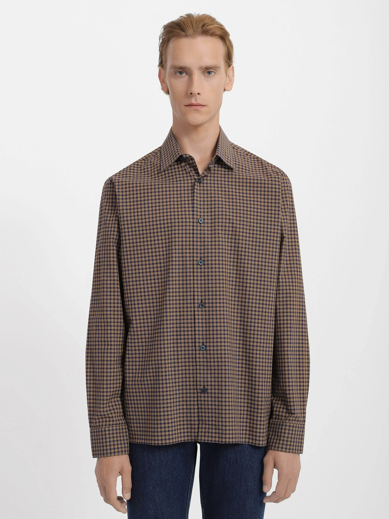 Рубашки Zegna модель SH309423_Синій/Білий Рубашки Zegna модель SH309423_Синій/Білий Фото