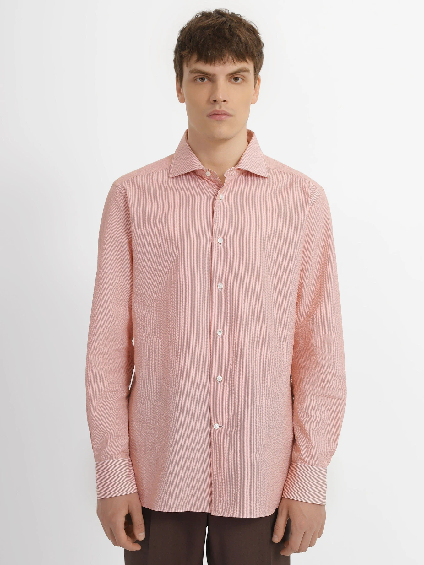 Сорочки Zegna модель SH310934_Помаранчевий Фото