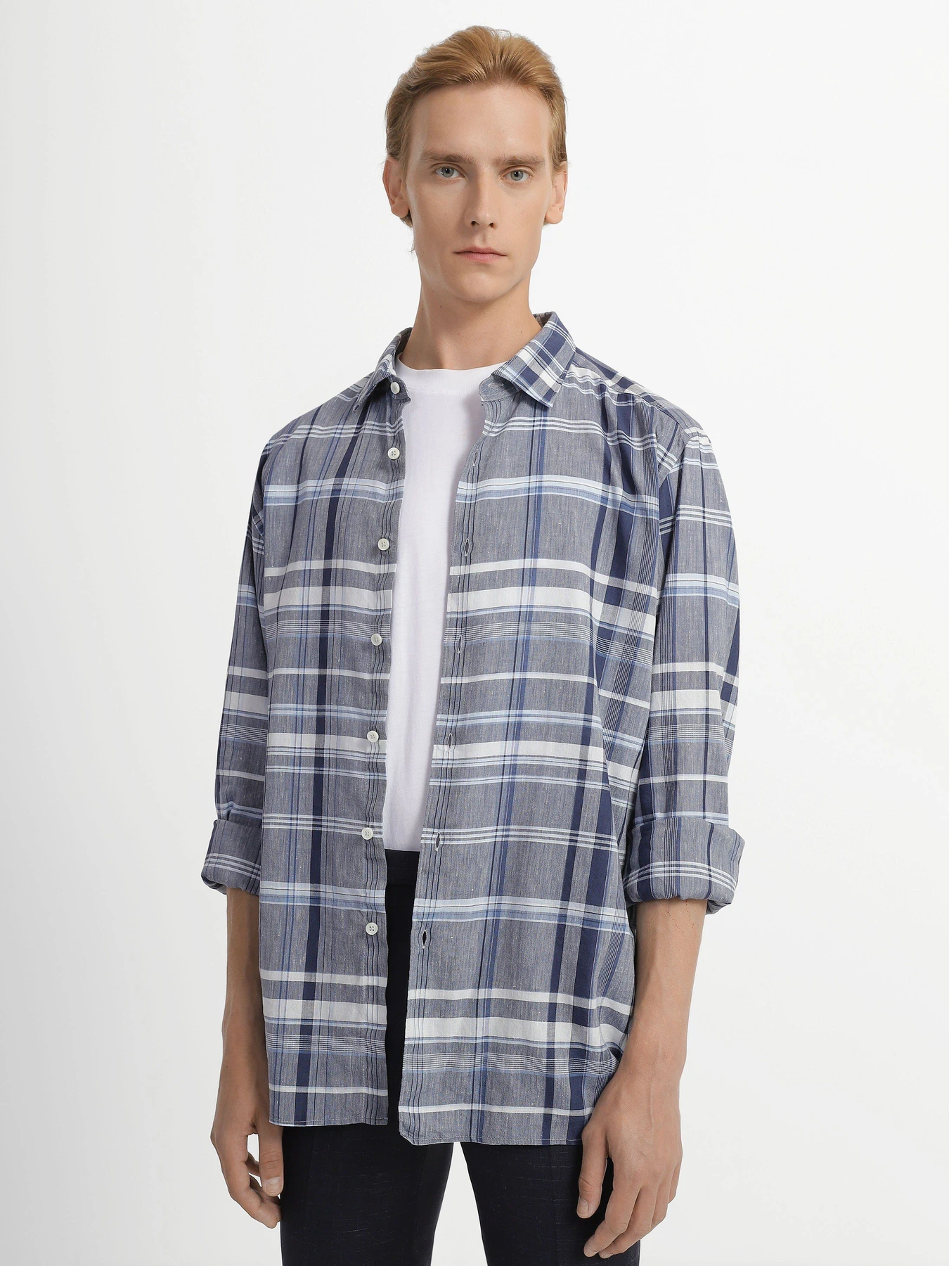 Рубашки Zegna модель SH312198_Синій Рубашки Zegna модель SH312198_Синій Фото