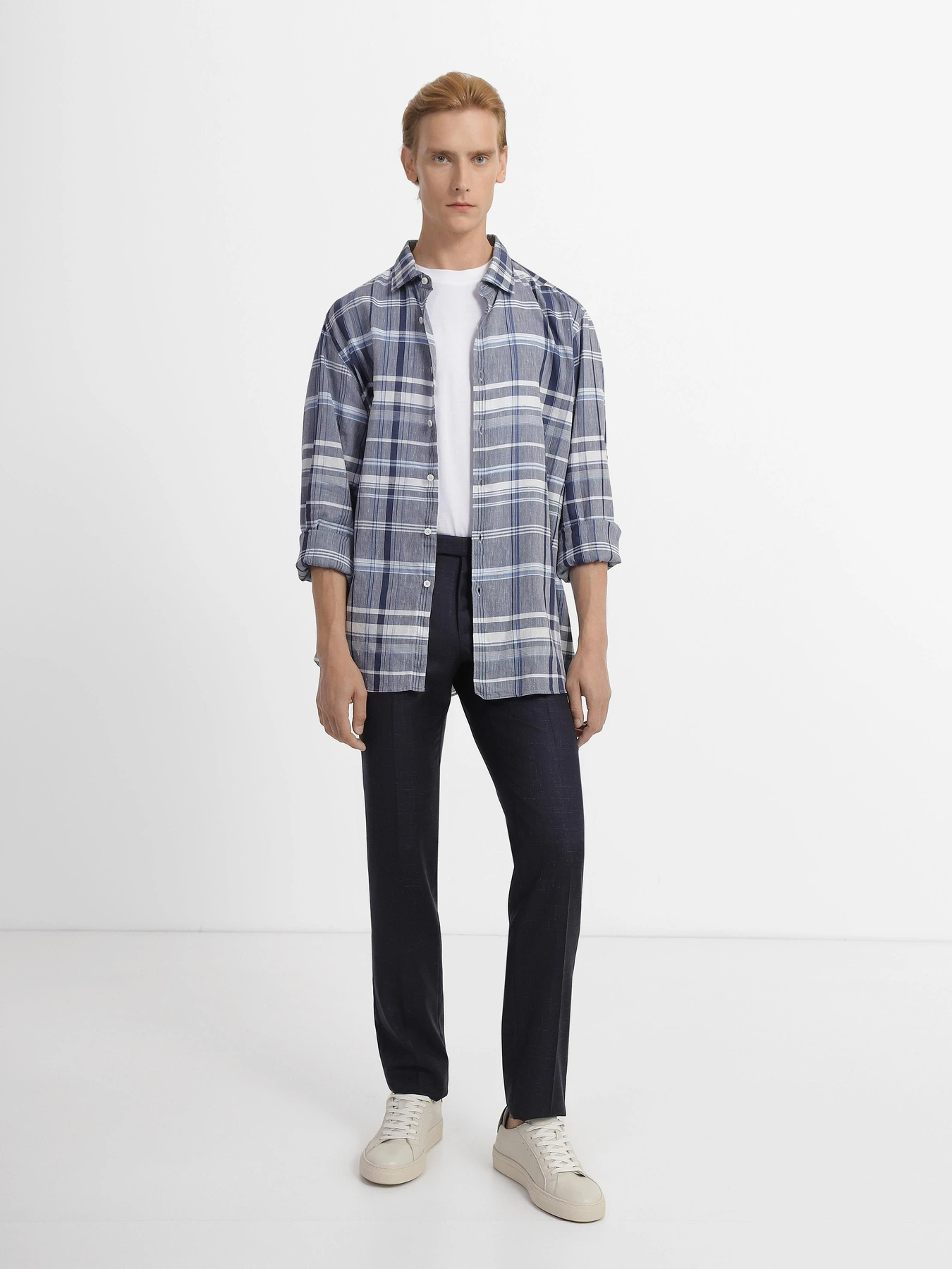 Рубашки Zegna модель SH312198_Синій Рубашки Zegna модель SH312198_Синій Фото