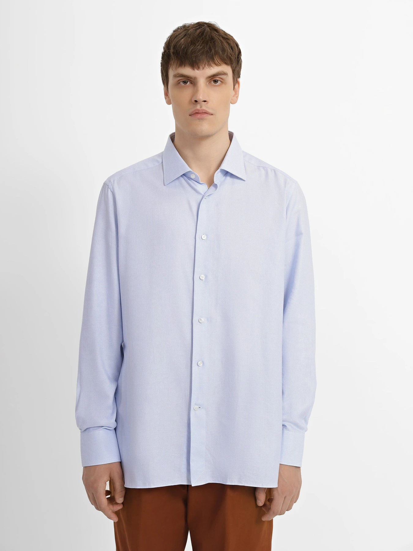 Сорочки Zegna модель SH313095_Блакитний Фото