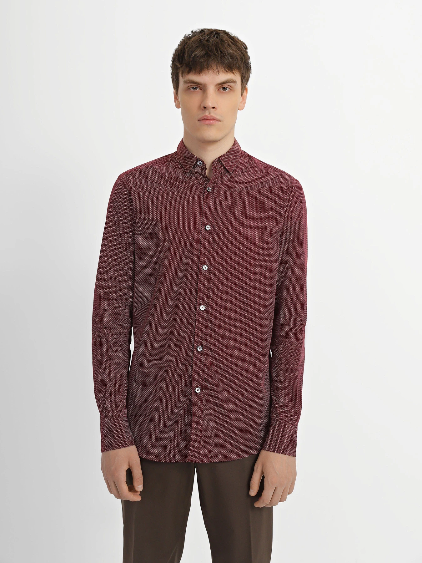 Рубашки Zegna модель SH39_Червоний Рубашки Zegna модель SH39_Червоний Фото