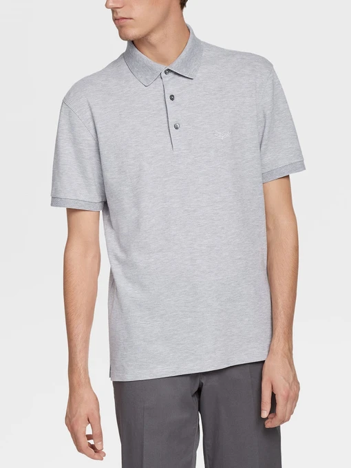 Футболки и поло Zegna модель KN310346_Сірий Фото