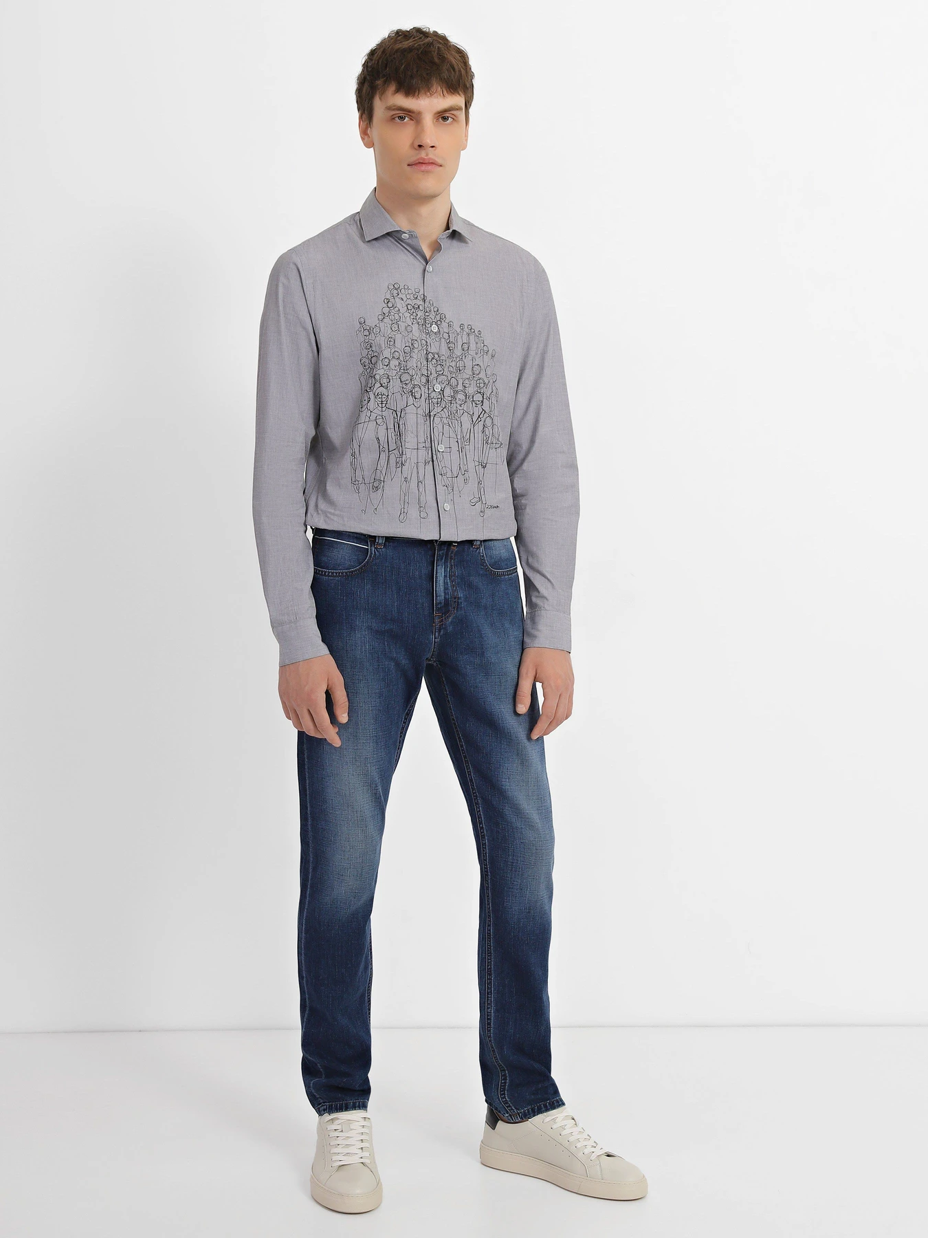 Джинси Zegna модель TR310728_Синій Фото
