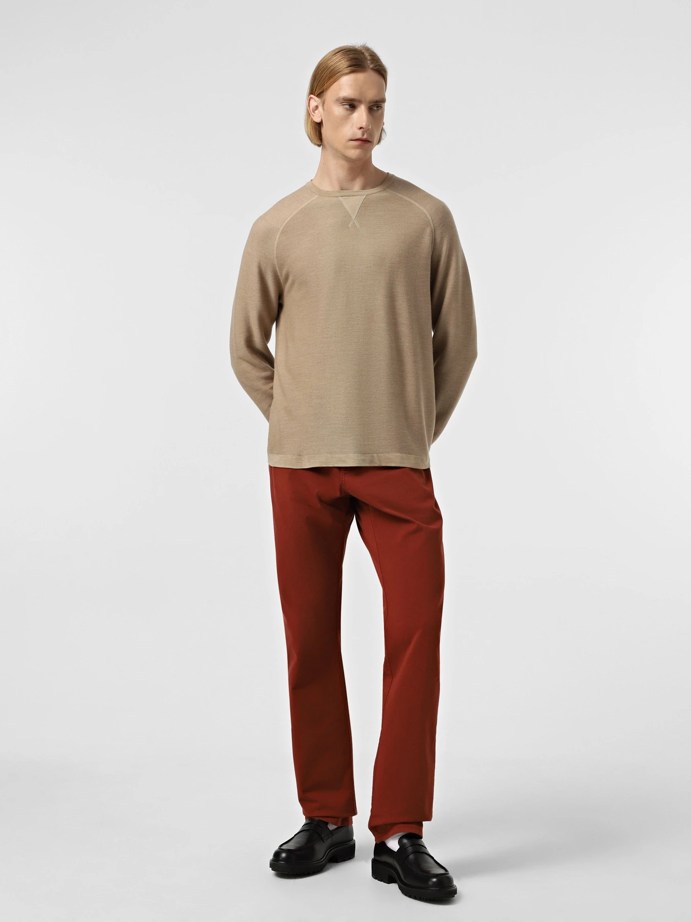 Свитры и кардиганы Zegna модель KN311444_Бежевий Свитры и кардиганы Zegna модель KN311444_Бежевий Фото