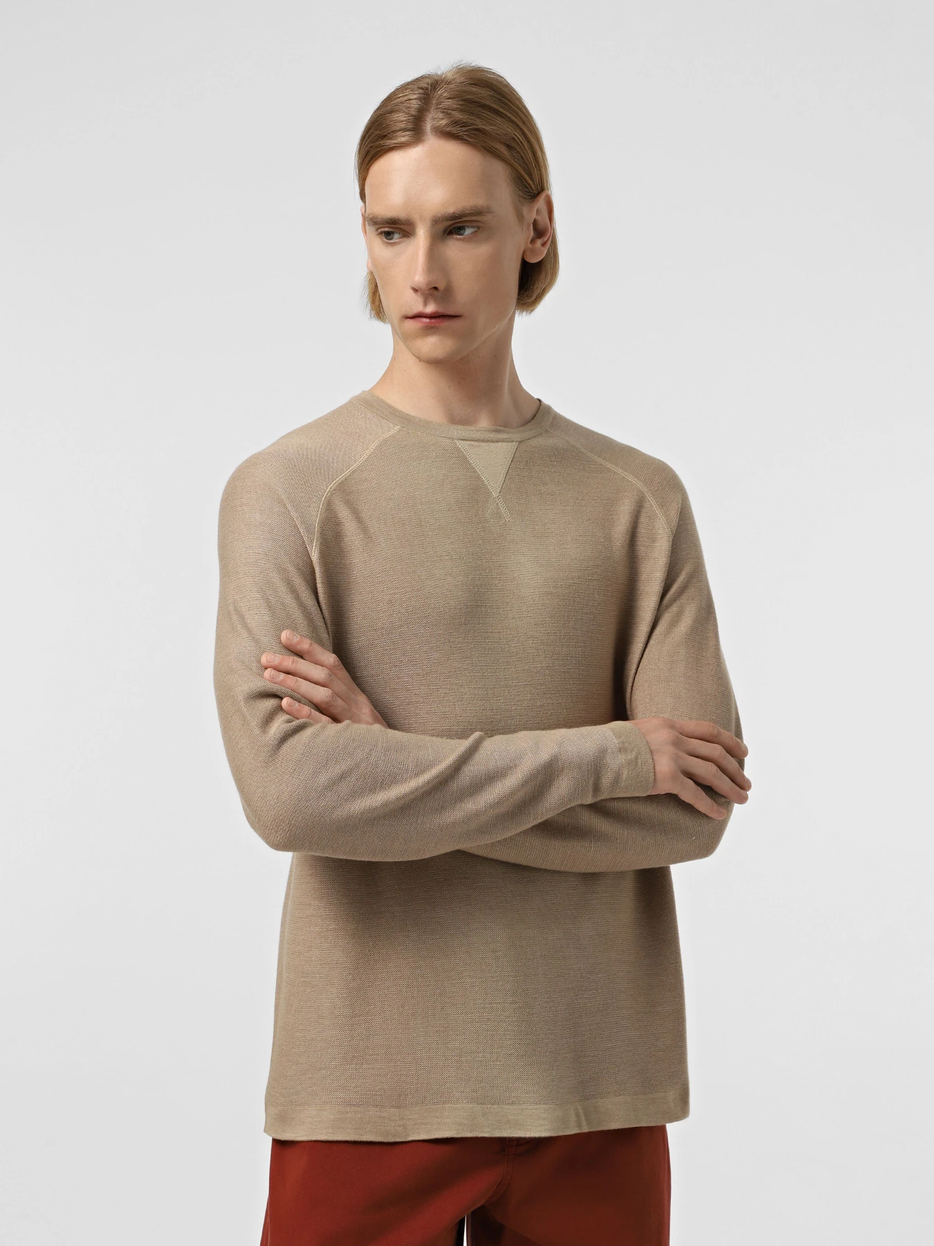 Свитры и кардиганы Zegna модель KN311444_Бежевий Свитры и кардиганы Zegna модель KN311444_Бежевий Фото